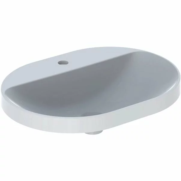 Lavoare - Lavoar incastrat Geberit Variform 60 cm cu orificiu baterie fara orificiu preaplin eliptic