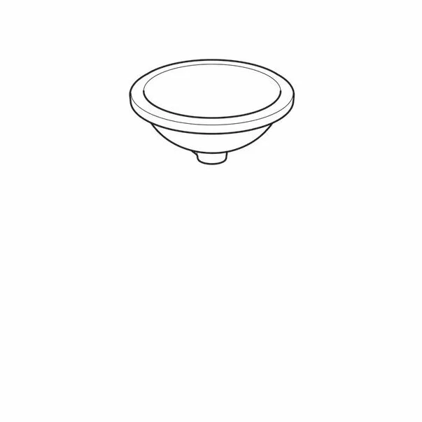 Lavoar sub blat Geberit Variform 39 cm fara orificiu baterie fara orificiu preaplin [2]