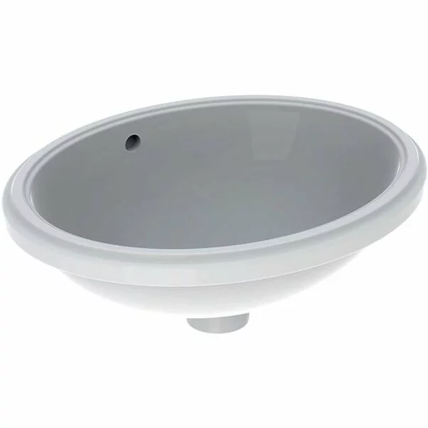 Lavoare - Lavoar sub blat Geberit Variform 48 cm fara orificiu baterie cu orificiu preaplin