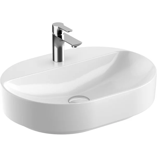 Lavoare - Lavoar pe blat Geberit Variform 60 cm fara orificiu preaplin eliptic