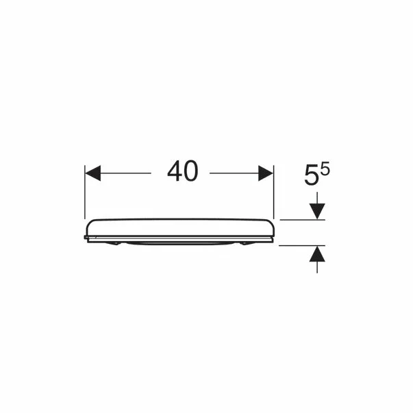 Capac wc Geberit Selnova Comfort Square fixare de jos [3]