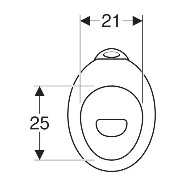 Vas wc pe pardoseala pentru copii Geberit Bambini cu spalare verticala fara orificii pe capacul wc [3]