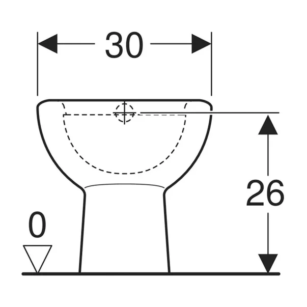 Vas wc pe pardoseala pentru copii Geberit Bambini cu spalare verticala fara orificii pe capacul wc [5]