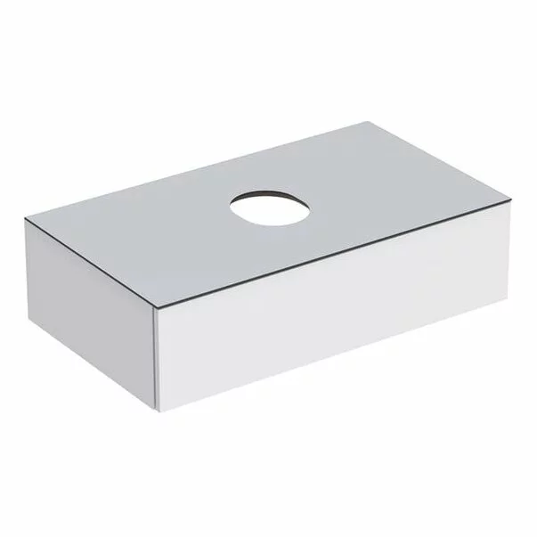 Mobilier Baie - Dulap baza pentru lavoar pe blat Geberit Variform alb 1 sertar 90 cm