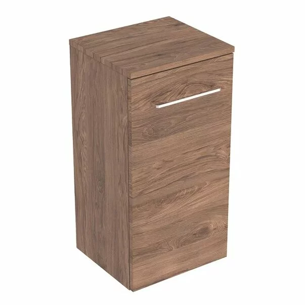 Dulapuri de baie - Dulap baie suspendat pentru lavoar Geberit Selnova Square nuc 1 usa 33 cm