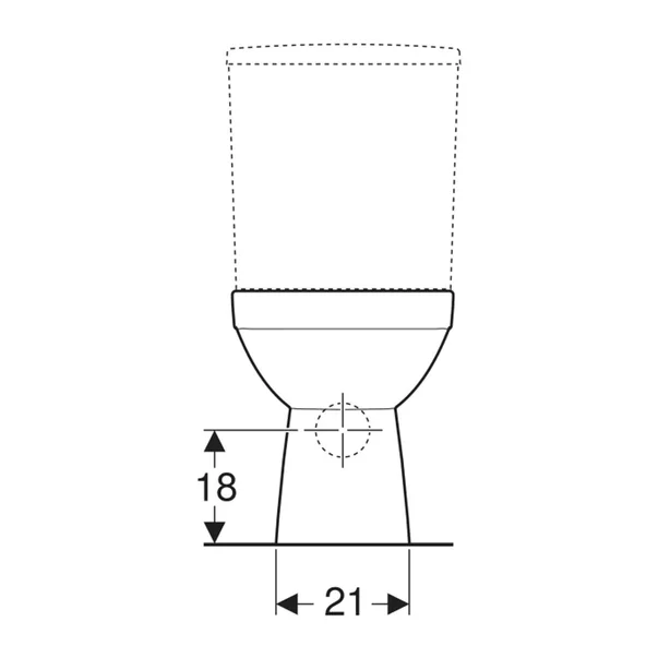 Vas WC pe pardoseala Geberit Selnova Square Rimfree alb lucios [3]