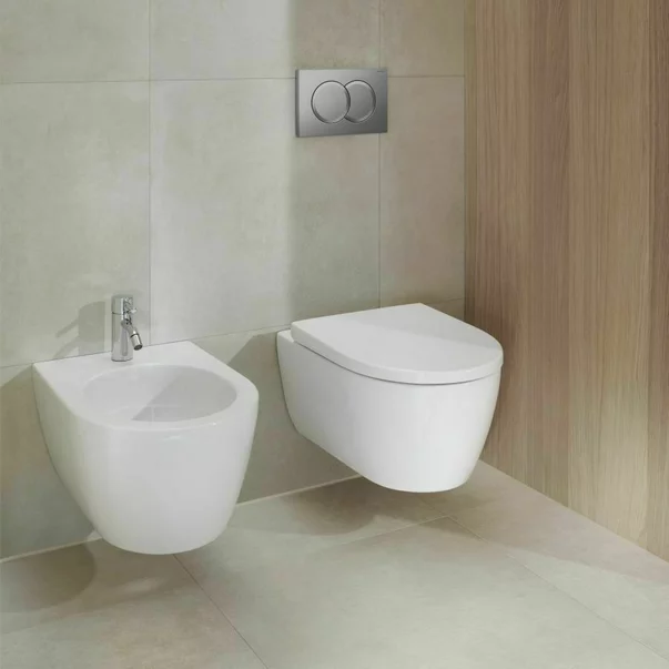 Set vas wc suspendat Geberit iCon rimfree alb mat cu capac softclose [7]