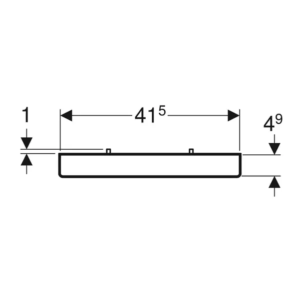 Inel portprosop Geberit iCon alb mat 43 cm [2]