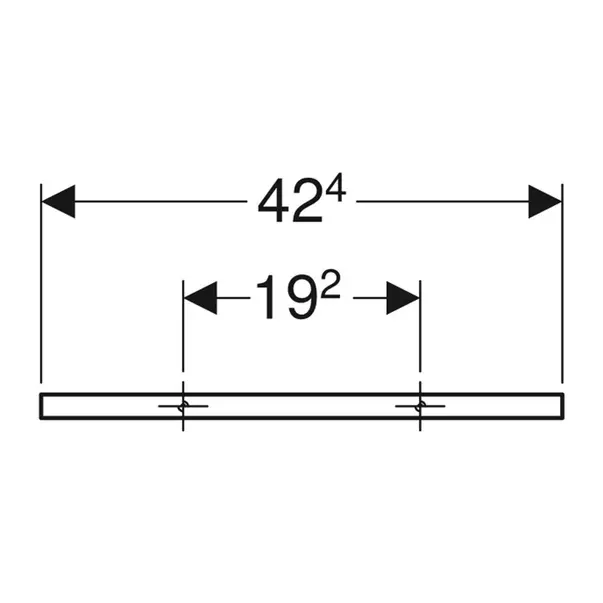 Inel portprosop Geberit iCon alb mat 43 cm [3]