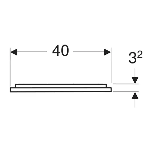 Oglinda cu iluminare si dezaburire Geberit Option Plus Square 40 cm negru - aluminiu eloxat [5]