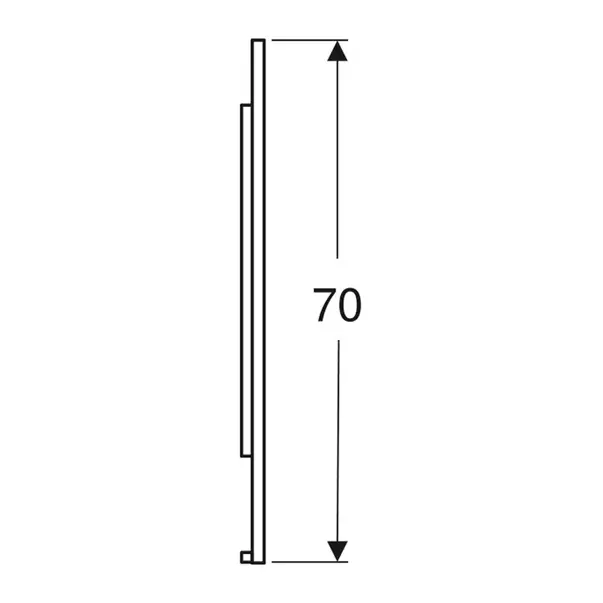 Oglinda cu iluminare si dezaburire Geberit Option Plus Square 60 cm aluminiu eloxat [4]