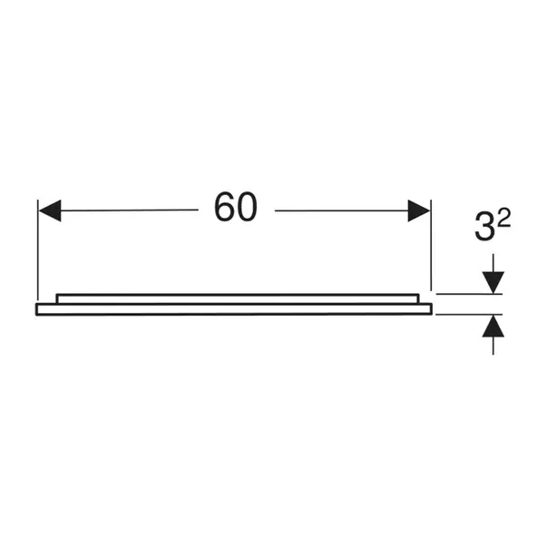 Oglinda cu iluminare si dezaburire Geberit Option Plus Square 60 cm aluminiu eloxat [5]