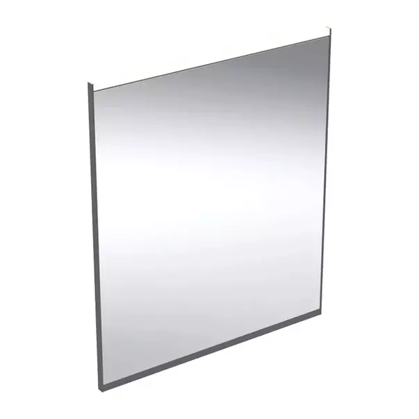 Oglinzi cu iluminare - Oglinda cu iluminare si dezaburire Geberit Option Plus Square 60 cm negru - aluminiu eloxat