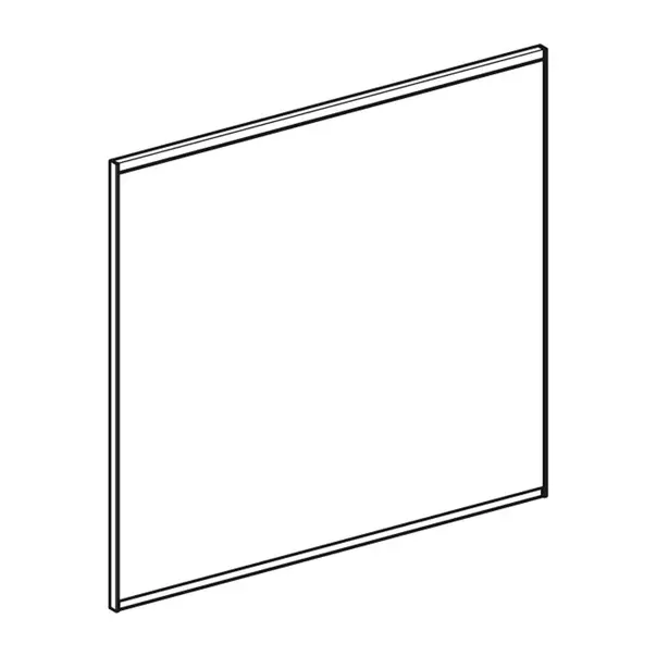 Oglinda cu iluminare si dezaburire Geberit Option Plus Square 75 cm negru - aluminiu eloxat [6]