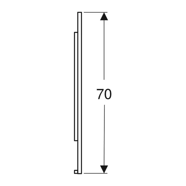 Oglinda cu iluminare si dezaburire Geberit Option Plus Square 90 cm negru - aluminiu eloxat [4]