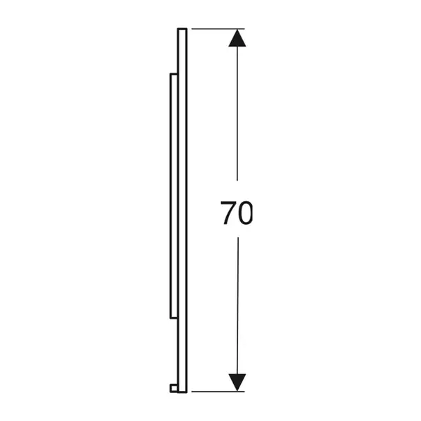 Oglinda cu iluminare si dezaburire Geberit Option Plus Square 105 cm aluminiu eloxat [4]