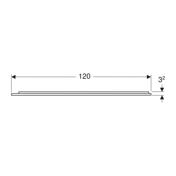 Oglinda cu iluminare si dezaburire Geberit Option Plus Square 120 cm aluminiu eloxat [4]