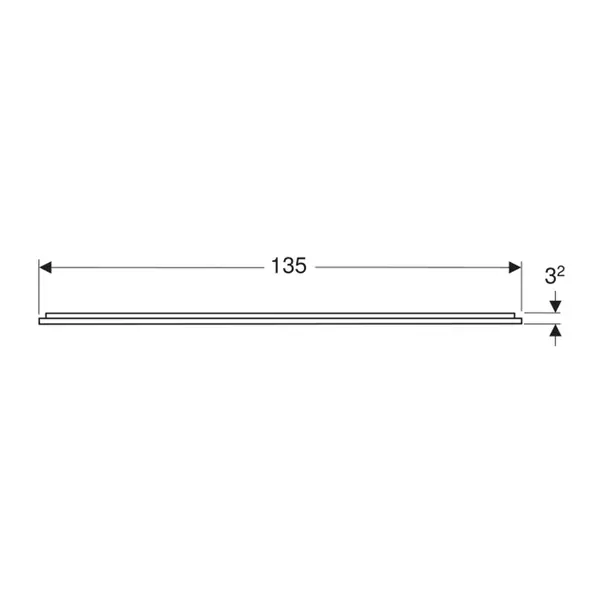 Oglinda cu iluminare si dezaburire Geberit Option Plus Square 135 cm aluminiu eloxat [4]