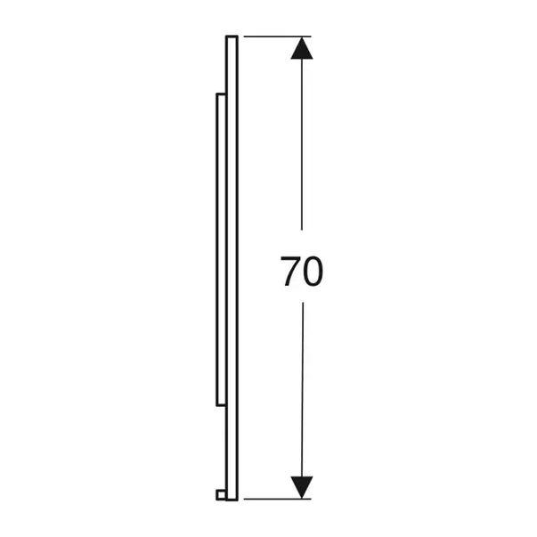 Oglinda cu iluminare si dezaburire Geberit Option Plus Square 135 cm negru - aluminiu eloxat [4]
