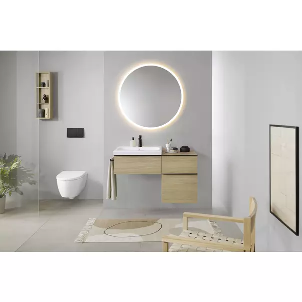 Oglinda cu iluminare LED Geberit Option Round 50 cm aluminiu [4]