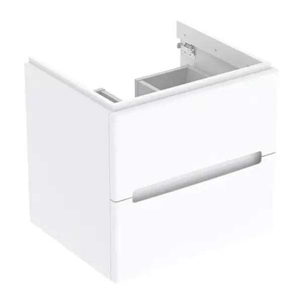 Set dulap baza suspendat Geberit Modo alb lucios 2 sertare si lavoar 60 cm [4]