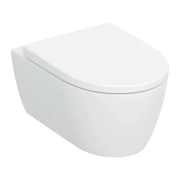 Set vas WC suspendat Geberit iCon TurboFlush cu capac softclose alb lucios [2]
