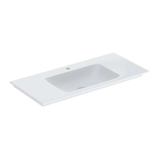 Lavoare - Lavoar pe mobilier Geberit One Slim 105 cm alb lucios KeraTect cu orificiu baterie