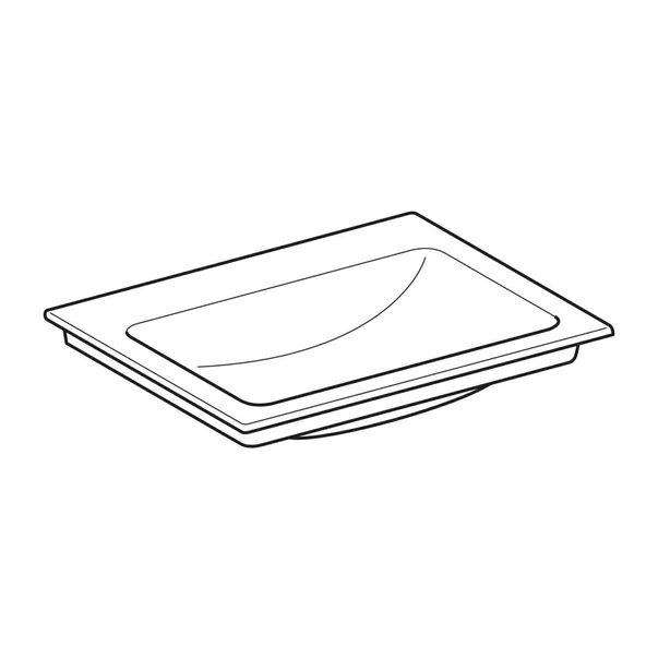 Lavoar pe mobilier Geberit One Slim 60 cm alb lucios KeraTect [5]