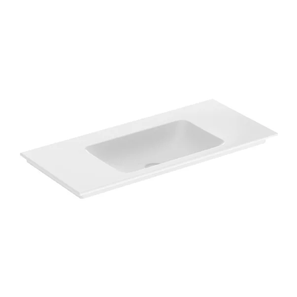 Lavoare - Lavoar pe mobilier Geberit One Slim 105 cm alb lucios KeraTect