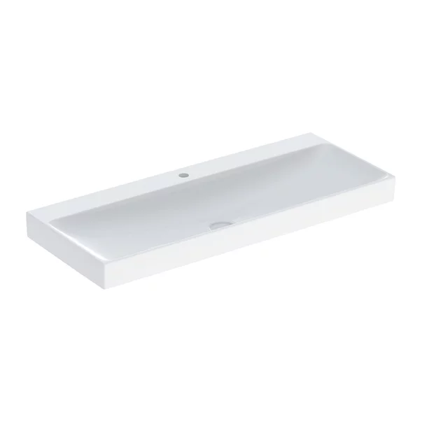 Lavoare - Lavoar pe mobilier Geberit One 120 cm alb lucios cu orificiu baterie