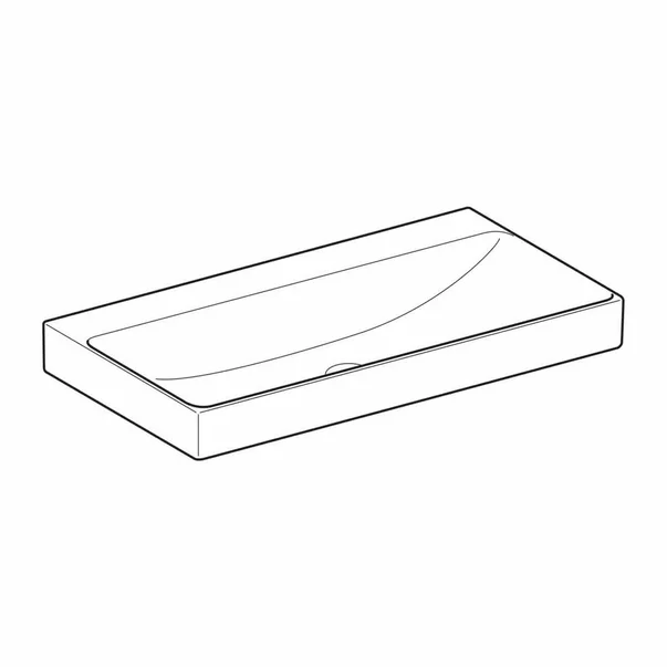 Lavoar pe mobilier Geberit One 90 cm alb lucios KeraTect [5]
