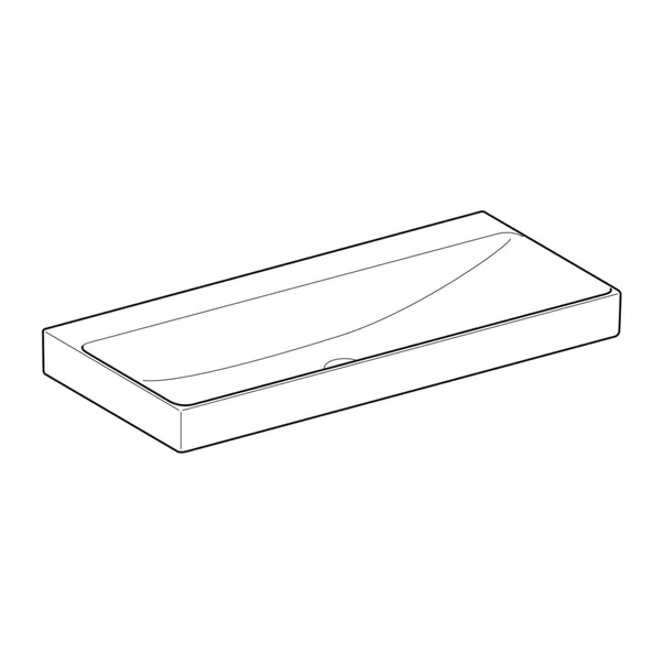 Lavoar pe mobilier Geberit One 105 cm alb lucios KeraTect [5]