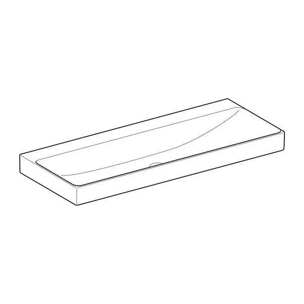 Lavoar pe mobilier Geberit One 120 cm alb lucios [5]