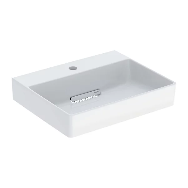 Lavoare - Lavoar pe blat Geberit One 50 cm alb cu scurgere speciala si orificiu baterie
