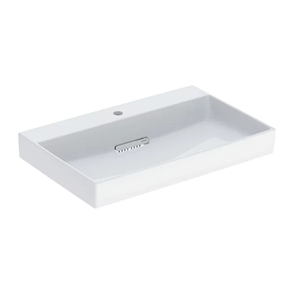 Lavoare - Lavoar pe mobilier Geberit One cu scurgere speciala 75 cm alb cu orificiu baterie