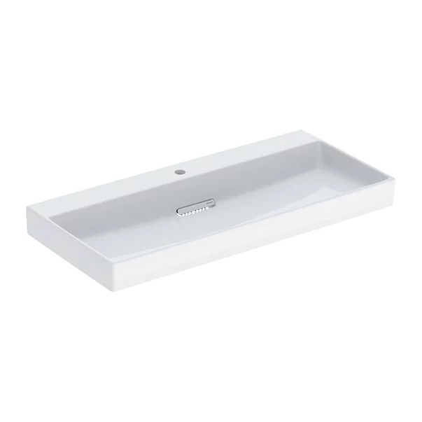 Lavoare - Lavoar pe mobilier Geberit One cu scurgere speciala 105 cm alb cu orificiu baterie