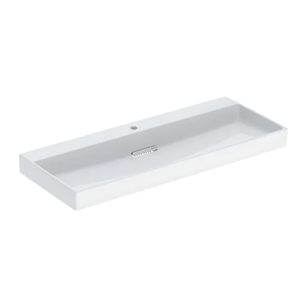 Lavoare - Lavoar pe mobilier Geberit One cu scurgere speciala 120 cm alb cu orificiu baterie