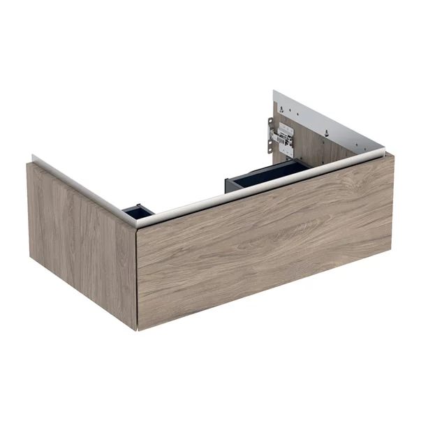Mobilier Baie - Dulap baza suspendat Geberit One nuc american Hickory 75 cm