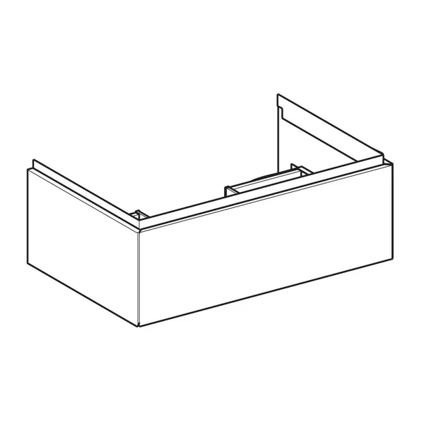 Dulap baza suspendat Geberit One greige mat 75 cm [5]