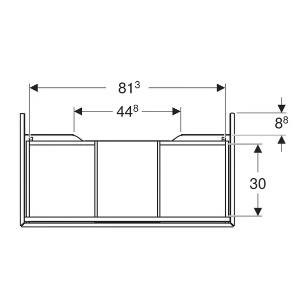 Dulap baza suspendat Geberit One gri nisip lucios 90 cm [2]