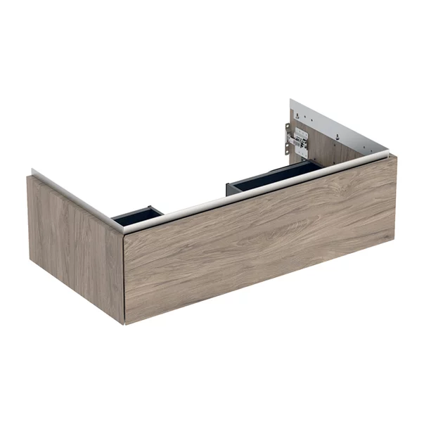 Mobilier Baie - Dulap baza suspendat Geberit One nuc american Hickory 90 cm
