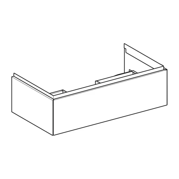 Dulap baza suspendat Geberit One nuc american Hickory 90 cm [5]