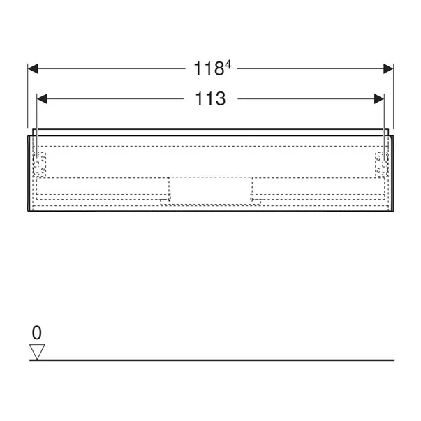 Dulap baza suspendat Geberit One gri nisip lucios 120 cm [3]