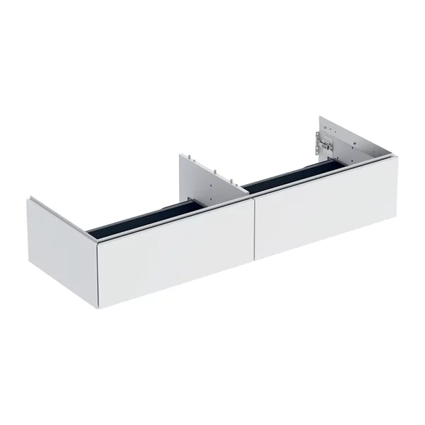 Mobilier Baie - Dulap baza suspendat Geberit One cu 2 sertare alb mat 135 cm