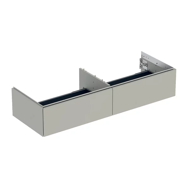 Mobilier Baie - Dulap baza suspendat Geberit One cu 2 sertare greige mat 135 cm