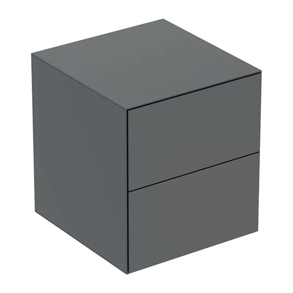 Mobilier Baie - Dulap mediu suspendat Geberit One lava mat cu 2 sertare 45 cm