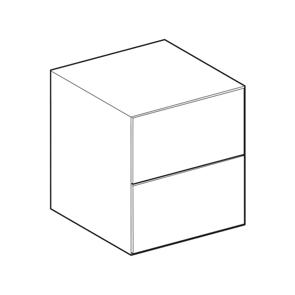 Dulap mediu suspendat Geberit One gri nisip lucios cu 2 sertare 45 cm [5]