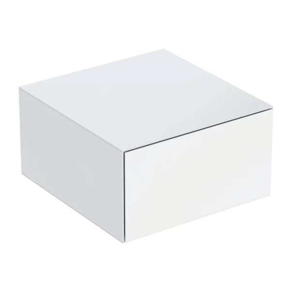 Mobilier Baie - Dulap mediu suspendat Geberit One alb lucios cu 1 sertar 45 cm