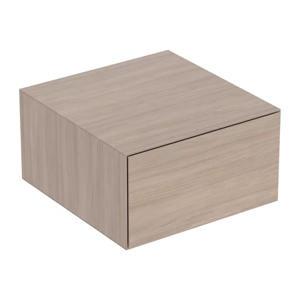 Mobilier Baie - Dulap mediu suspendat Geberit One stejar bej cu 1 sertar 45 cm