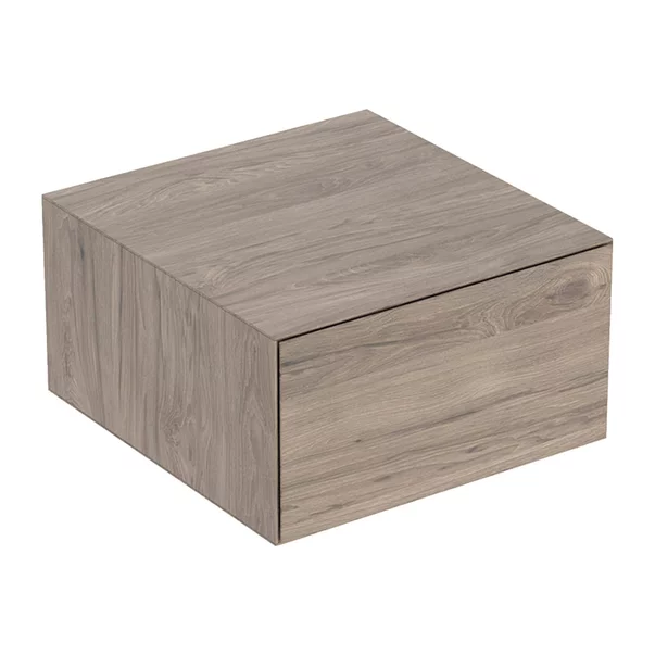 Mobilier Baie - Dulap mediu suspendat Geberit One nuc american Hickory cu 1 sertar 45 cm